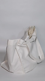 Alışveriş Çantası Beyaz renk 6 cepli