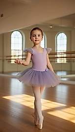 Bale Çalışma Kostümü Lila Rengi